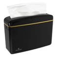 thumbnail image 1 of Countertop Multifold Hand Paper Towel Dispenser by Oasis Creations, Single Sheet Dispensing â Glossy Black, 1 of 6