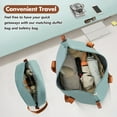 thumbnail image 6 of HomePerch 24" Hardshell Luggage Set with TSA Lock, Lightweight Suitcase with Double Spinner Wheels, Vintage Hard Shell Carry-On Cabin Luggage (17.7"×11.2"×26.4"), Airline Approved, 6 of 11