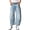 LightBlue, variant on Womens Stretchy Mid Rise Barrel Jeans Vintage Loose Wide Leg Cropped Denim Pants Jeans
