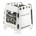 thumbnail image 1 of Lixada Fourneau Extérieur, Poêle de Poche Poêle à Bois en Acier Inoxydable Poêle à Bois Pique-Nique Barbecue Extérieur Pique-Nique Barbecue Poêle Portable, 1 of 7