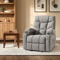 thumbnail image 3 of MCombo Power Lift Recliner Chair with Extended Footrest for Elderly People, Fabric 7287 (Light Grey, Medium-Regular), 3 of 9