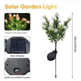thumbnail image 3 of Solar Garden Lights Outdoor Waterproof, 2 Pack LED Solar Flower Lights Decorative Garden Décor Outside for Flower Pathway Lawn Light Party Decorations, Multicolor, 3 of 6