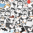thumbnail image 2 of Pegatinas de dibujos animados de abeja, pingüinos y monos, calcomanías decorativas para diario, botella de agua, cuaderno, juguete, papelería, bricolaje, 46 piezas（ENE231221, 2 of 5