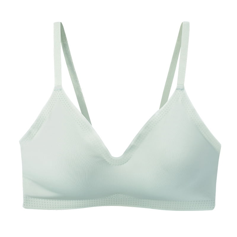 Coogo - Women Seamless Sleep Bra Gathered Ice Silk Bra Sports Underwear - Walmart.com - Walmart.com