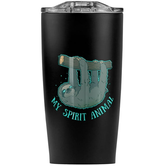My Spirit Animal Is A Sloth Stainless Steel 20 oz Travel Tumbler, Vacuum Insulated & Double Wall with Leakproof Sliding Lid | Great for Coffee/Hot Drinks and Cold Beverages