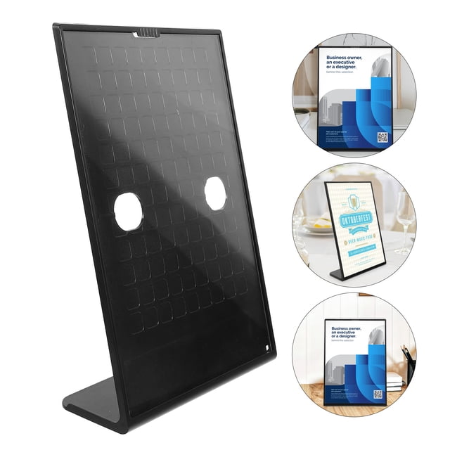 Minkissy Support d'Affichage Design Moderne Élégant pour Panneau de Restaurant 12.2X8.5X2.9In