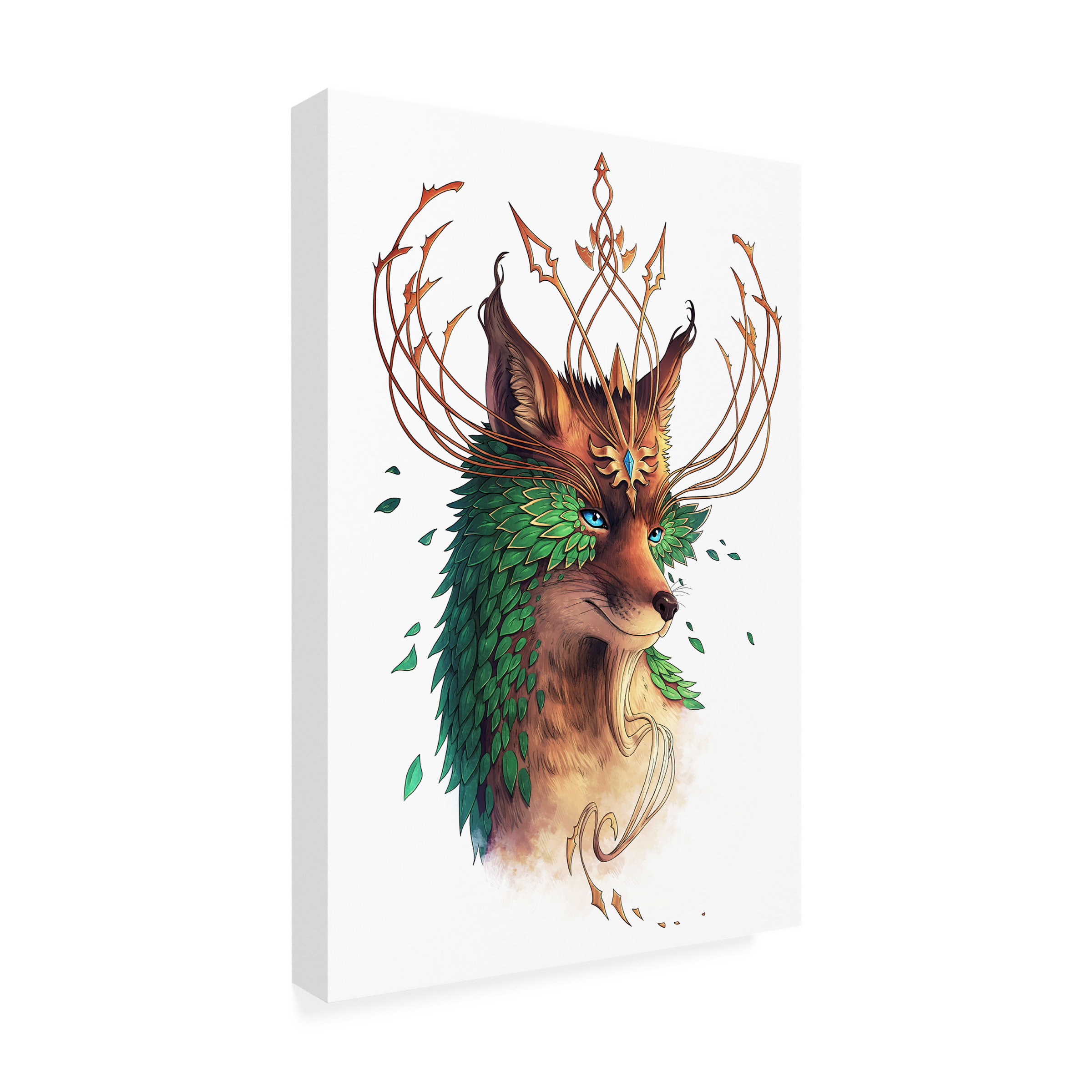 Trademark Fine Art 'Fox Colored' Canvas Art by JoJoesArt