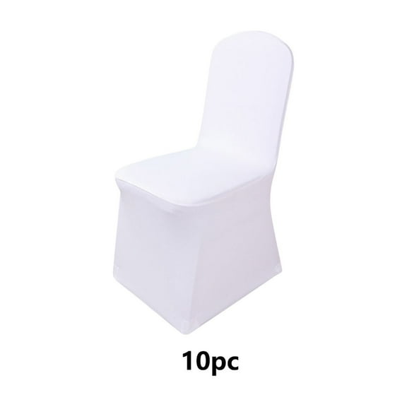 PRETXORVE Banquet Hotel Chair Cover Home Elastic Chair Cover Bleached White Multi PC