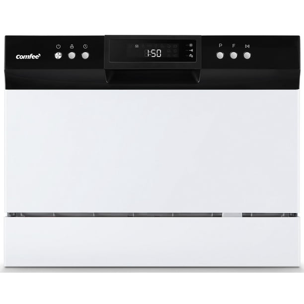Comfee 6Place Setting EnergyStar Compact Countertop Dishwasher with 8