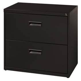 Hirsh 30 In Wide Hl10000 Series 2 Drawer Lateral File Cabinet Black Walmart Com Walmart Com
