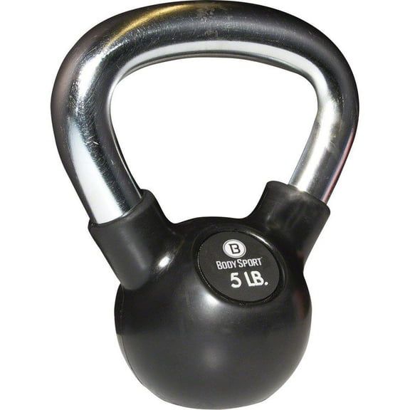 Rubber Chrome Kettlebell