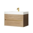 thumbnail image 2 of Palencia 36" Single Sink Wall-Mount Floating Wood Bathroom Vanity No Mirror, 2 of 14