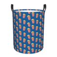 thumbnail image 2 of Uemuo Cute Popcorn Pattern Circular Laundry Hamper Basket with handles,Collapsible laundry basket,Large capacity laundry hamper,Laundry Organizer-Medium, 2 of 8
