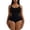 Black, variant on Crowdstage Bodysuit for Women Tummy Control Shapewear Seamless Sculpting Thong Body Shaper Waist Trainer Girdle Open Bust Sexy Scoop Neck Slimming Bodysuits Tank Top