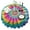 Rainbow Tie Dye-1, variant on Rainbow Tie Dye Mandala Pattern Round Tablecloth 60"x60",Wrinkle Wipeable Table Cloth for Kitchen Dining Room Picnic Patio Party