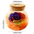 thumbnail image 3 of Preserved Rose Flower in Glass Dome with LED Light for Home Office Desk Decor, Unique Gift for Valentine's Day, Christmas, Birthday for Women and Friends, 3 of 6