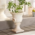 thumbnail image 2 of Safavieh 11" x 11" x 15.4" Pedestal Off-White Magnesium Oxide Plant Pot, 2 of 9