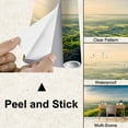 thumbnail image 4 of Peel and Stick Wallpaper Waterproof Green forest aerial view Drone photography Summer sky Sustainability Wall Mural Decor Self Adhesive and Removable 100in x 144in, 4 of 8