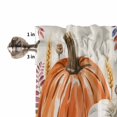 thumbnail image 5 of Fall Thanksgiving Kitchen Valances for Windows 42x18 Inch Kitchen Curtains Valances Rod Pocket Orange White Pumpkin Farmhouse Leaves Bathroom Window Valances for Window Treatment Decor, 5 of 6