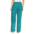 thumbnail image 2 of Bixox Women's Blue Green Glitter Patterned Pajama Pants Loungewear, 2 of 5