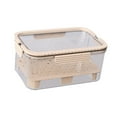 thumbnail image 4 of Contenedor de comida para acampar refrigerado con hielo, bandeja para servir frutas, contenedor hermético para almacenar frutas, caja para refrigerios Beige, 4 of 8