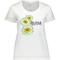 thumbnail image 3 of Inktastic Arizona Saguaro Cactus Flowers Women's Plus Size T-Shirt, 3 of 5