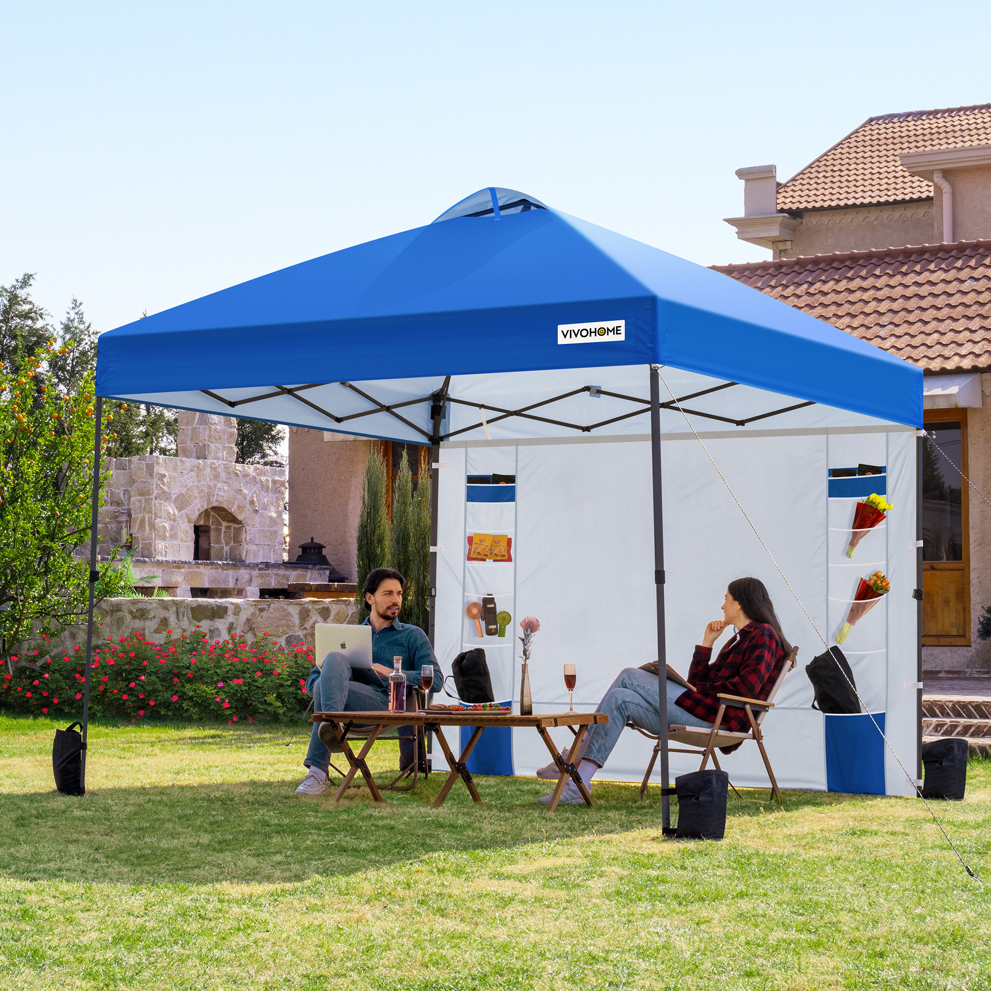 SPECSTAR 10x10 Pop-Up Instant Canopy, Blue photo 8