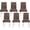 Brown, variant on Chair Covers for Dining Room, Velvet Stretch Chair Cover Removable Universal Dining Chair Protector Washable for Hotel Dining Room Kitchen-Black-Set of 2