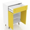 thumbnail image 4 of Manhattan Comfort Armoire de Rangement de Liberté en Blanc et Jaune, 4 of 8