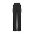 thumbnail image 4 of Suits Pants for Women Dressy Business Casual Straight Leg Trousers High Waist Loose Fit Slacks Solid Office Long Pant, 4 of 6
