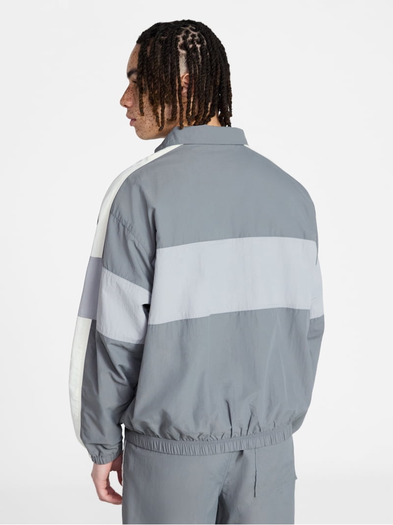 No Boundaries Windbreaker Jacket with Long Sleeves, Men's XS-5XL