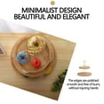 thumbnail image 6 of Tuphregyow Elegant Double-Layer Wooden Cake Stand Perfect for Dessert Display and Home Decoration, Multi-Purpose Serving Tray for Fruits, Snacks, and More Beige, 6 of 8