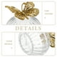 thumbnail image 5 of ColoMX Caja de dulces de boda (12 unidades): Cajas de dulces transparentes con diseño de mariposa bañadas en oro - Estilo europeo, fondo redondo, de plástico, para guardar recuerdos de boda y fiestas., 5 of 8