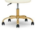 thumbnail image 6 of Mainstays Bouclé Armless Office Chair for Adults and Teens, Cream, 6 of 12