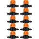 thumbnail image 1 of 10 piezas de válvula de conmutación de riego por goteo 4/7 conector de tubo de riego conectores de manguera válvula de púas compatible, 1 of 5