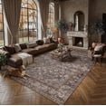 thumbnail image 5 of BERTHMEER 12'x15' Area Rugs for Living Room Bedroom Dining Room Office Farmhouse Large Rugs Oriental Traditional Vintage Non Slip Washable Throw Rugs Carpets,Blue Brown, 5 of 6