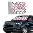 thumbnail image 2 of Yiaed Rose Flowers Print Car Windshield Sunshade Front Auto Car Front Window Sun Shade Foldable Sun Visor Shield Cover Auto Accessories for Sedan SUV Truck-Medium, 2 of 5