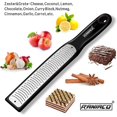 thumbnail image 3 of Lemon Zester Stainless Steel Coconut Cheese Grater Citrus Zester Sharp Blade and Protective Cover Grater Kitchen Container (Black), 3 of 5