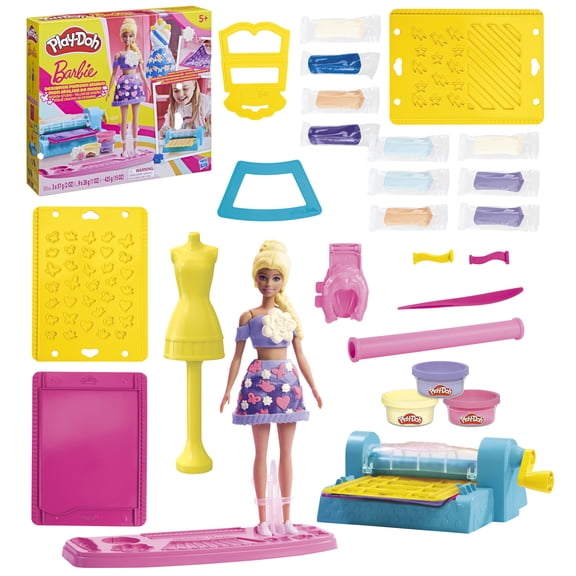 Play-Doh Barbie Designer Pattern Studio Playset, Kids Arts & Crafts Ages 5 and up