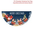thumbnail image 3 of Christmas Fan-Shaped Flag Banner Outdoor Christmas Decor Door Garden Railing Hanging Pendant Ornament Atmosphere New Year 2024, 3 of 5
