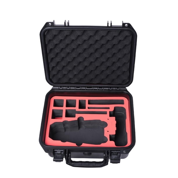 Estuche a prueba de explosiones protectora Durable a prueba de golpes Maleta de almacenamiento capacidad Bolsa de transporte para , rojo forro rojo Hugo Estuche de almacenamiento