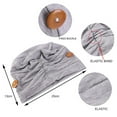 thumbnail image 4 of Beige Heardband 1 Pcs Solid Color Headband Anti Slip Buttons Head Doctor Kerchief Hat, 4 of 4