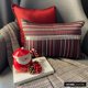 thumbnail image 4 of Funda de almohada lumbar roja de 30 x 60 cm (12 x 24 pulgadas), diseño rectangular con patchwork de jacquard y cristales, estilo moderno con estampado de rayas - Jimmy James, 4 of 8