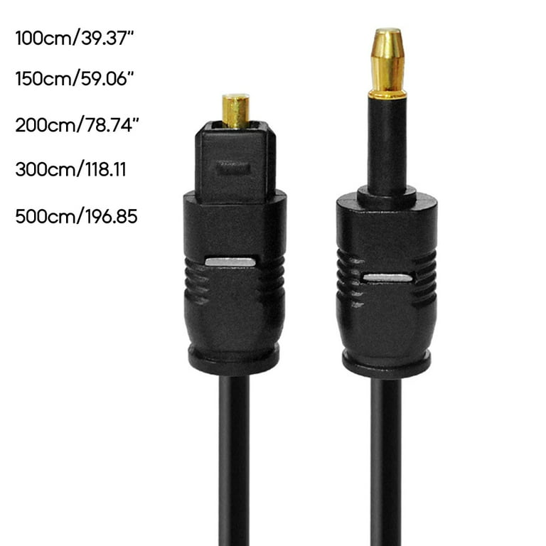 SBS Câble optique Câble optique jack 3.5 mm adaptateur Toslink 1,8m