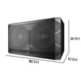 thumbnail image 2 of Subwoofer Amplificado Doble 18 Dsp 800w Prometheus Steelpro Color Negro, 2 of 3