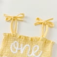 thumbnail image 5 of HWJAD Baby Girl 1st Birthday Clothes One Year Old Tulle Romper Dress Sleeveless Cake Smash Outfits 9-12 Months, 5 of 7