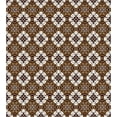 thumbnail image 3 of Chocolate King Size Duvet Cover Set, Brown Toned Ancestral Batik Pattern with Floral Indonesian Motifs, Decorative 3 Piece Bedding Set with 2 Pillow Shams, Dark Brown White Brown, by Ambesonne, 3 of 3