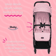 thumbnail image 4 of Carriola Ibaby Viaggio Plegable Tipo Maleta Ligera Compacta rosa, 4 of 9