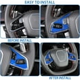 thumbnail image 6 of TINKI Soft Carbon Fiber Steering Wheel Button Cover Sticker Fit for Chevrolet Corvette C8 2020-2023, Car Steering Wheel Panel Protection Frame Molding Sticker Trim, 6 of 14