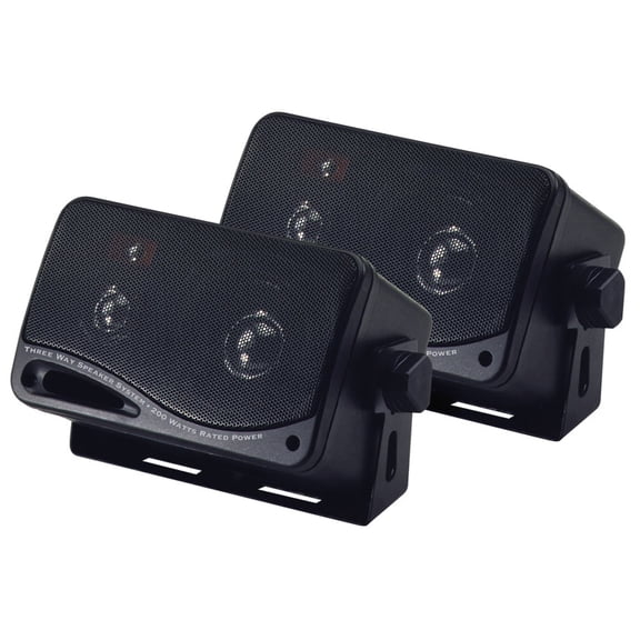 Pyramid 2022SX 200-Watt 3-Way Mini Box Speaker System